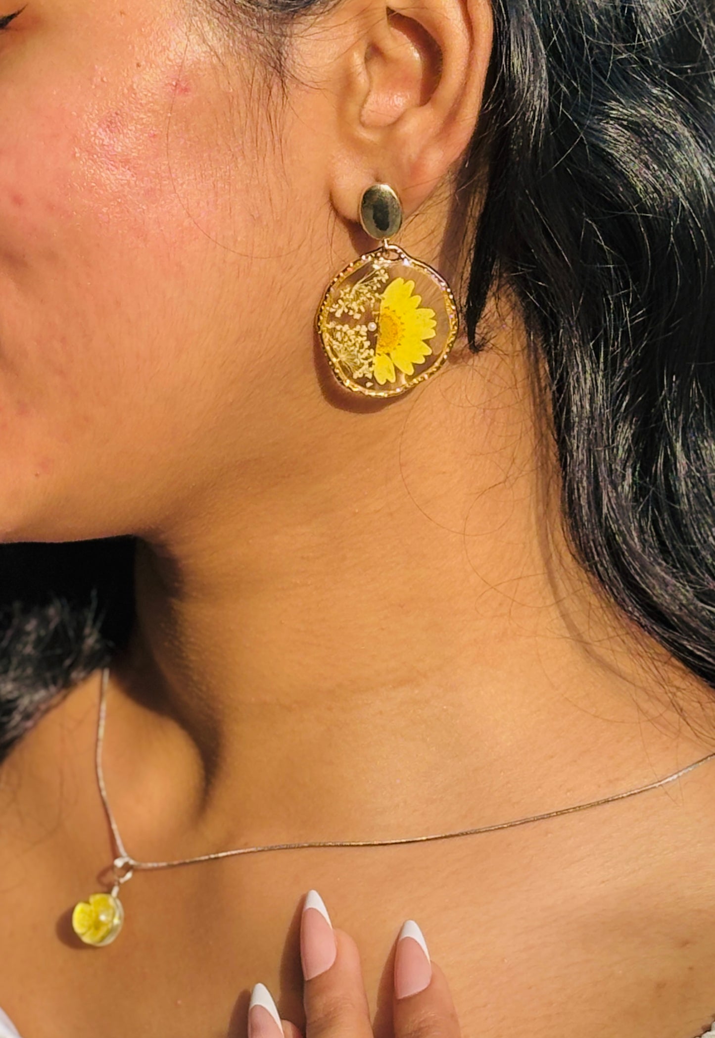Anne Lace Flower Earrings
