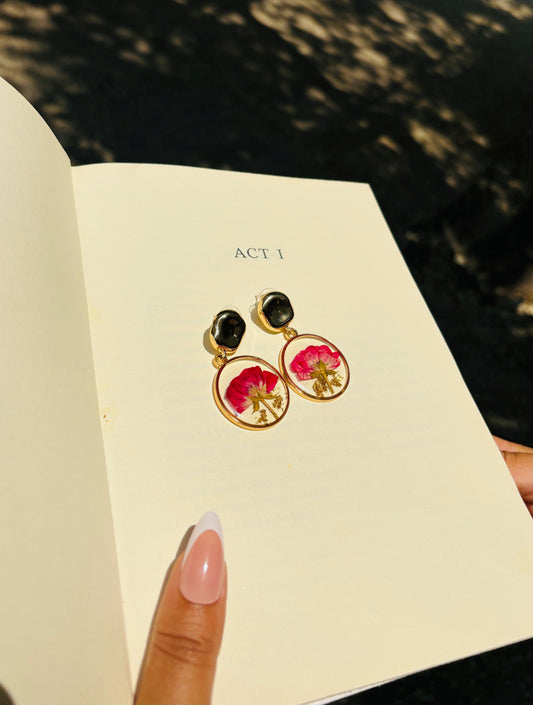 Rose Flower Earrings