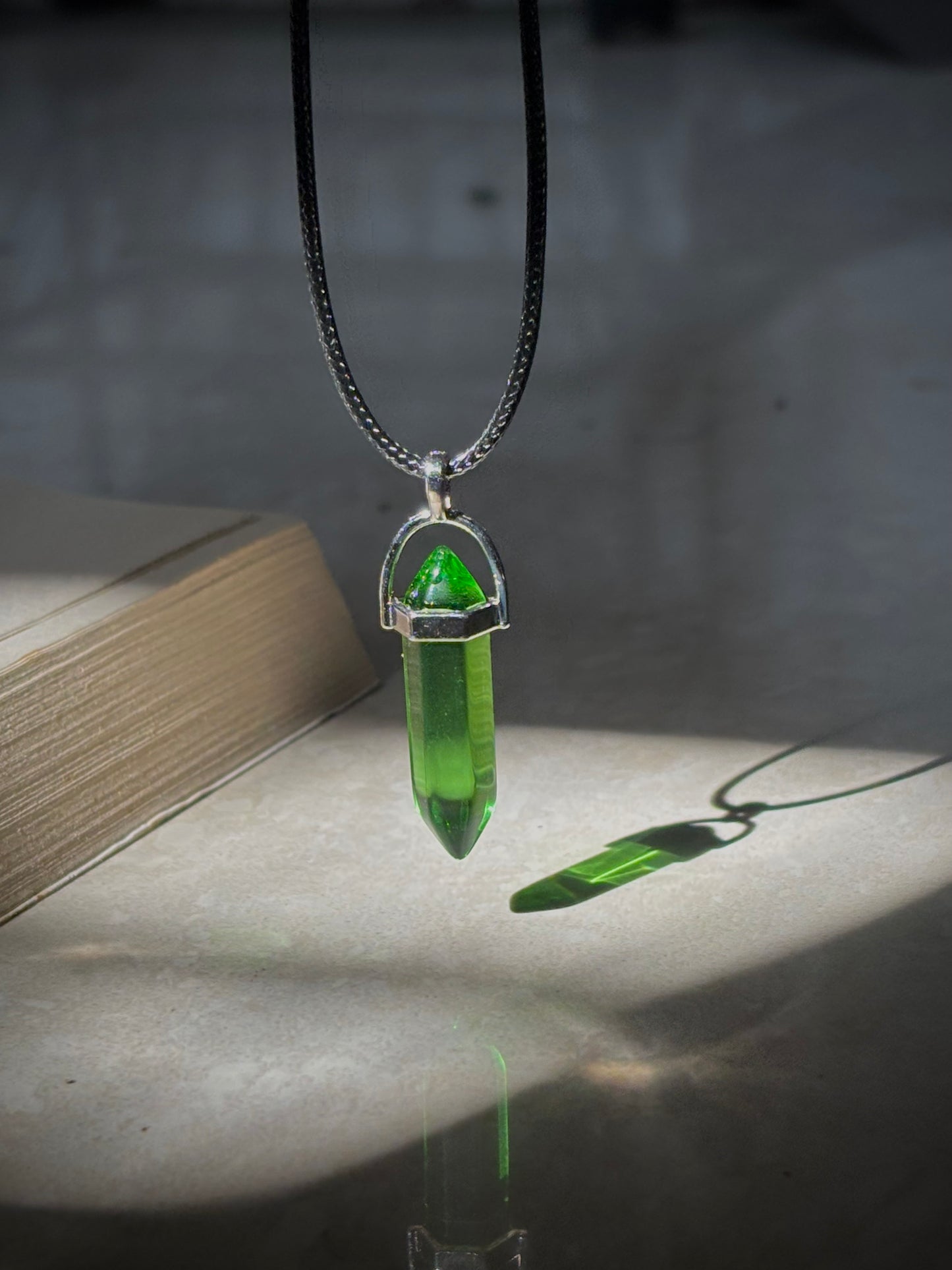 Green Resin Crystal pendant