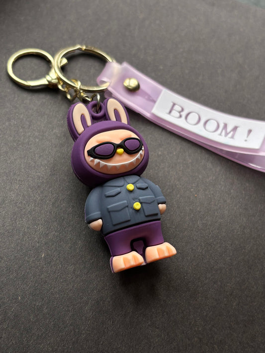 Labubu Purple keychain