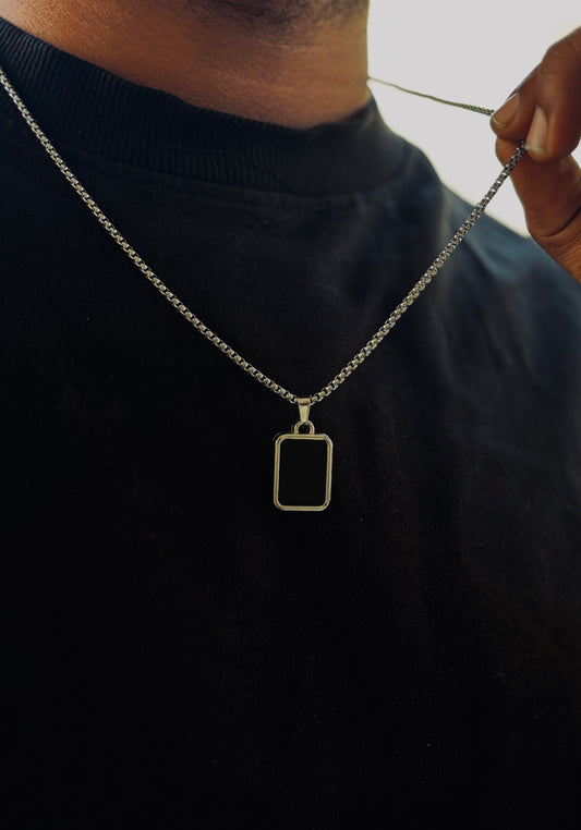 Black Rectangular Pendant