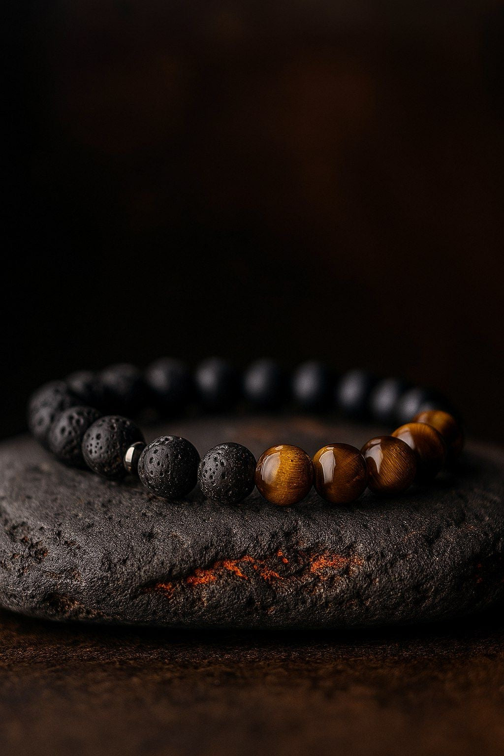 Tiger Eye & Lava Stone Bracelet 4