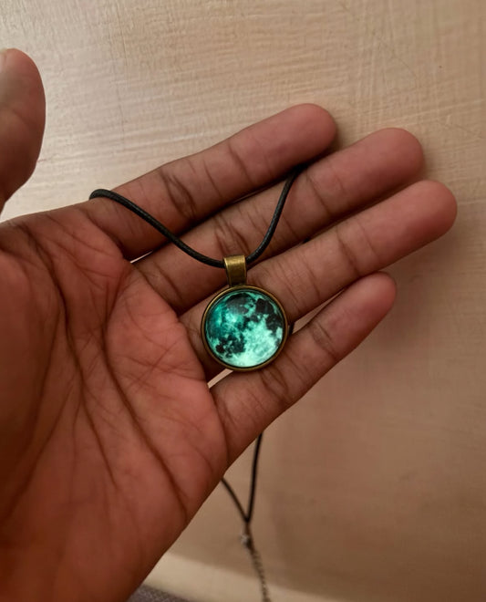 Vintage Moon with thread