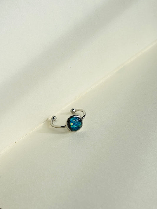 Van Gogh Starry Night Glow In the Dark Ring