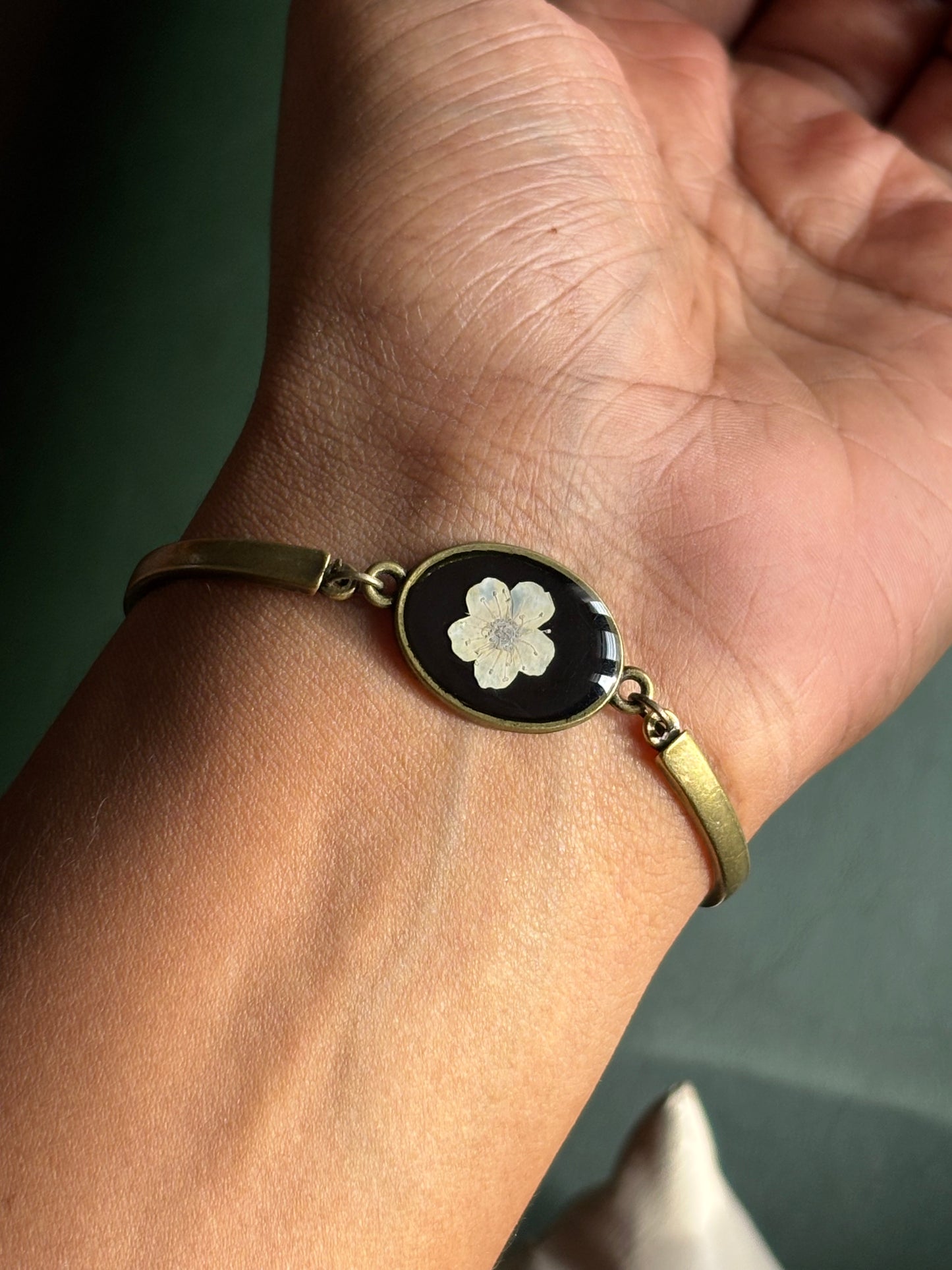 White Plum Flower Bracelet