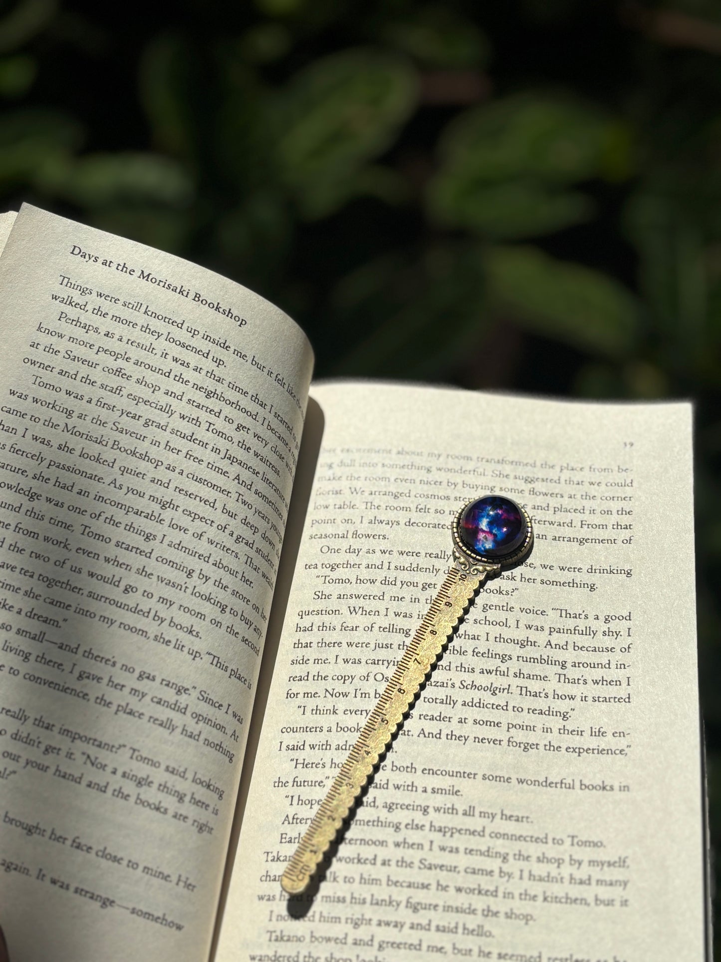 Glow in dark Galaxy Bookmark