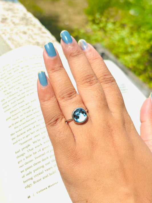 Glow in dark Moon Ring