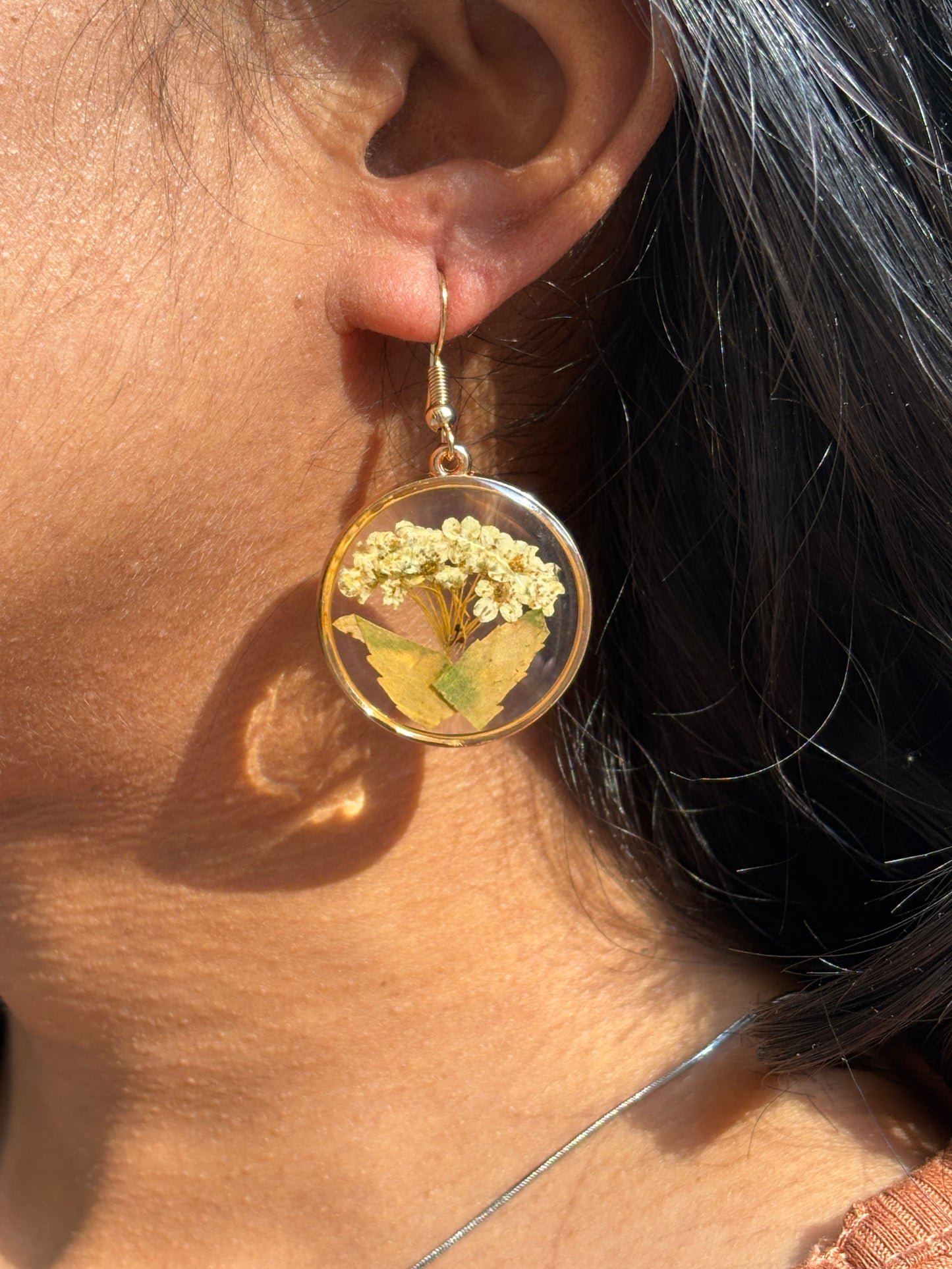 Plum Flower Anti-Tarnish Earrings