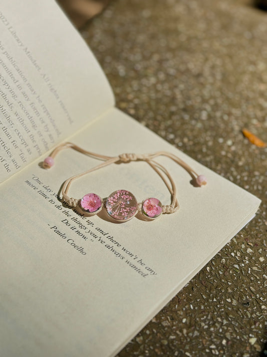 Baby Pink floral Bracelet