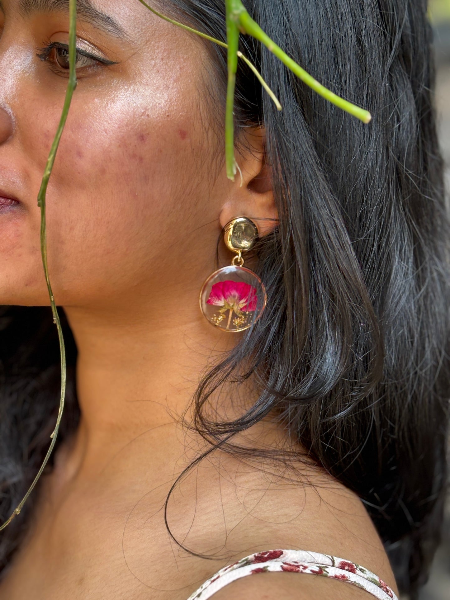 Rose Flower Earrings