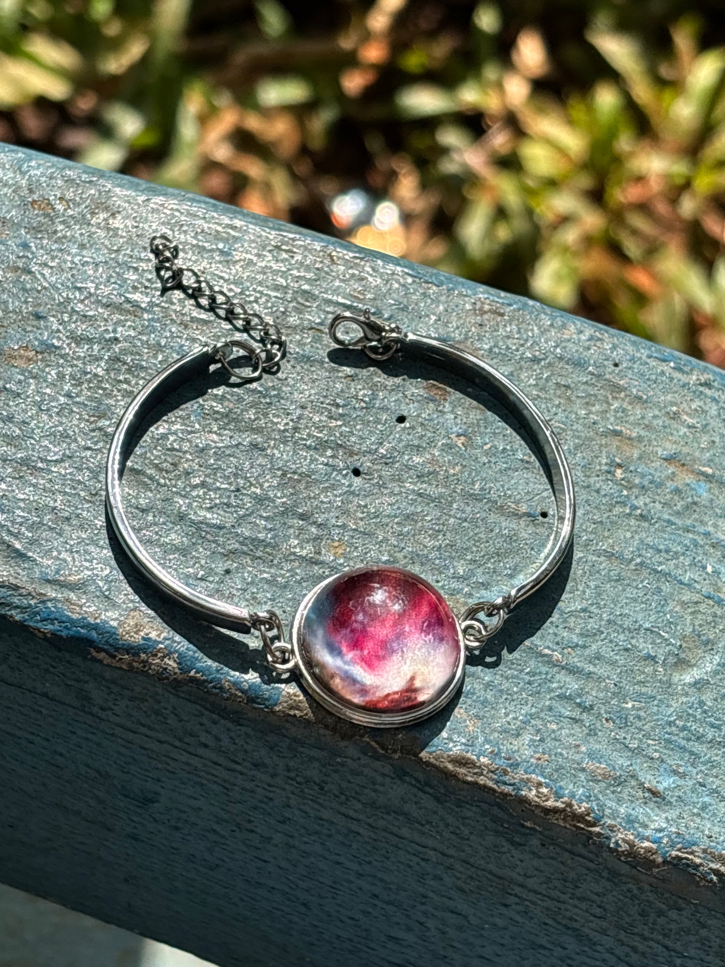 Glow in dark galaxy bracelet