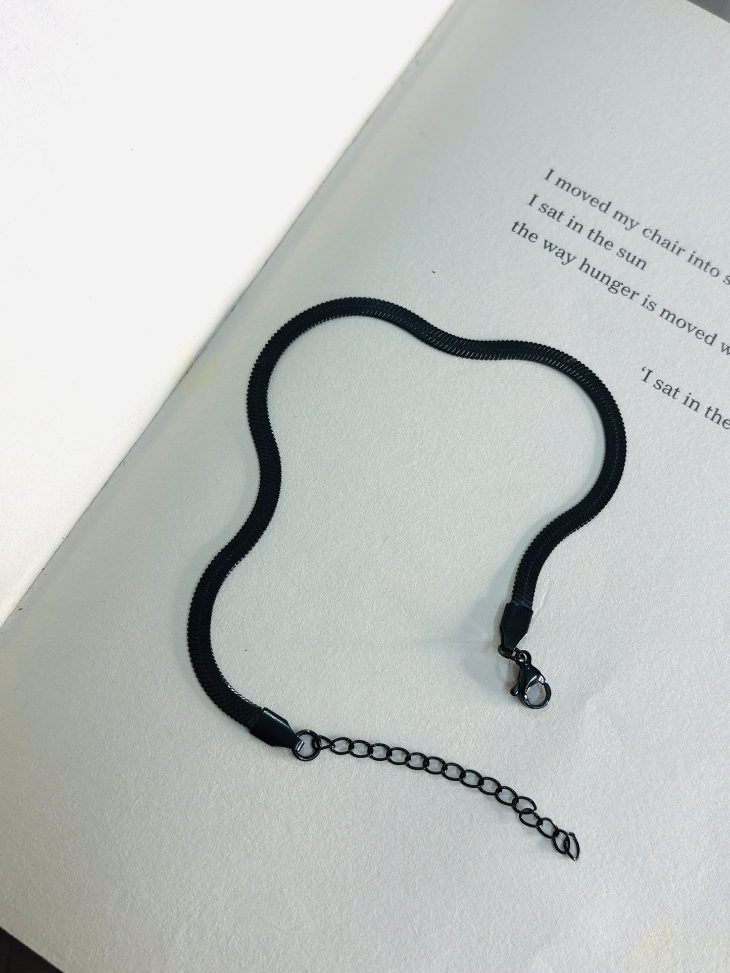 Black snake chain Bracelet