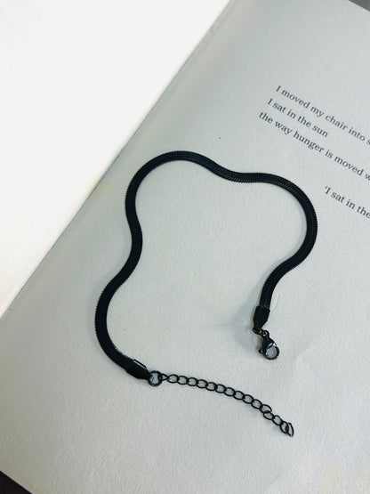 Black snake chain Bracelet