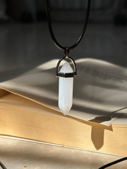 White Resin Crystal pendant