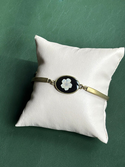 White Plum Flower Bracelet