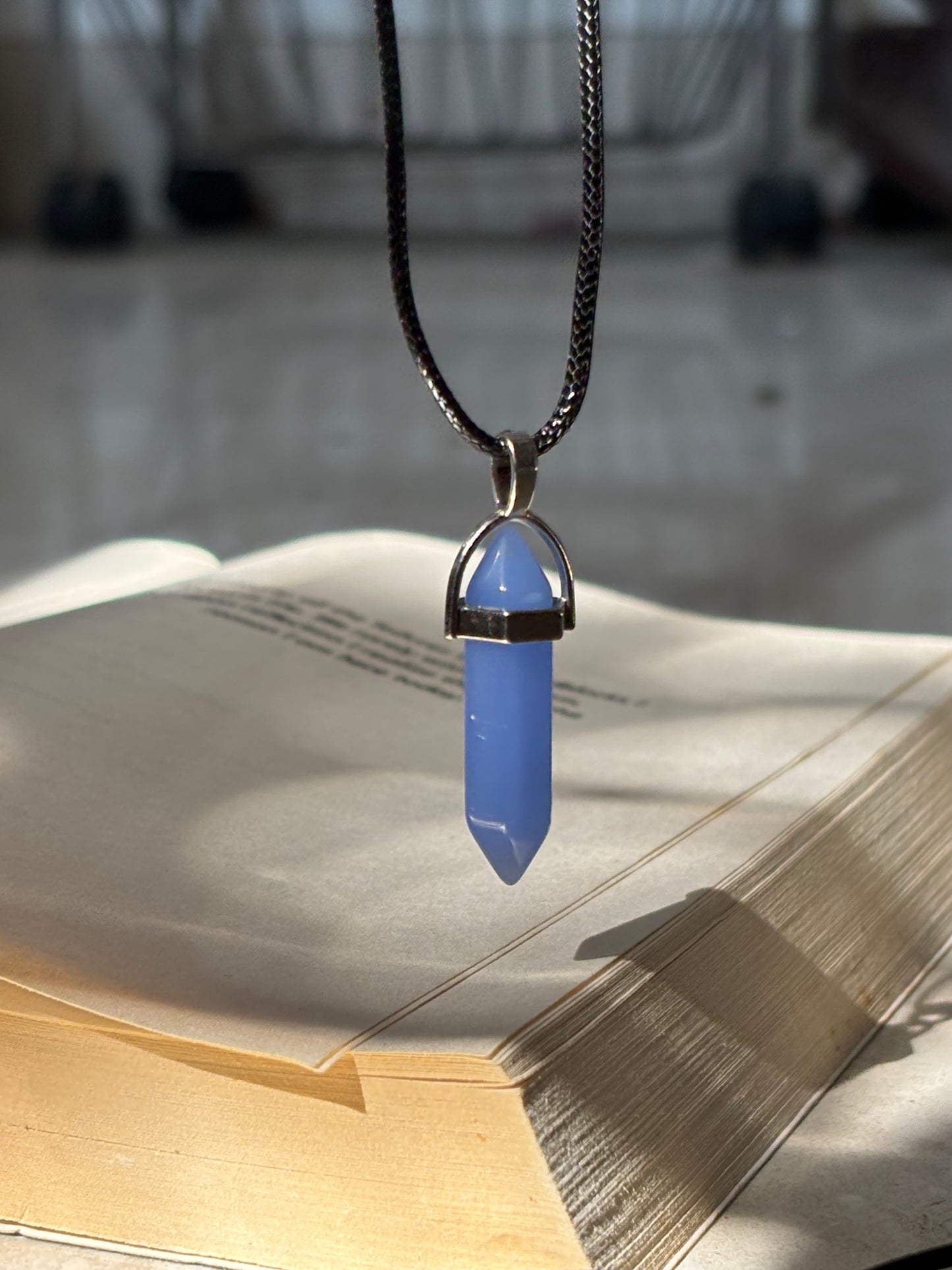 Blue Resin Crystal pendant