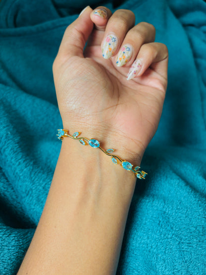 Blue Tulip Bracelet