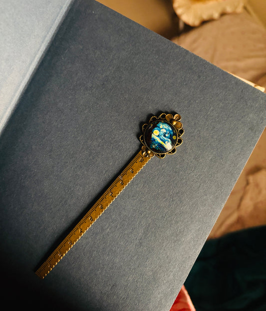 Starry Night Glow in Dark Bookmark