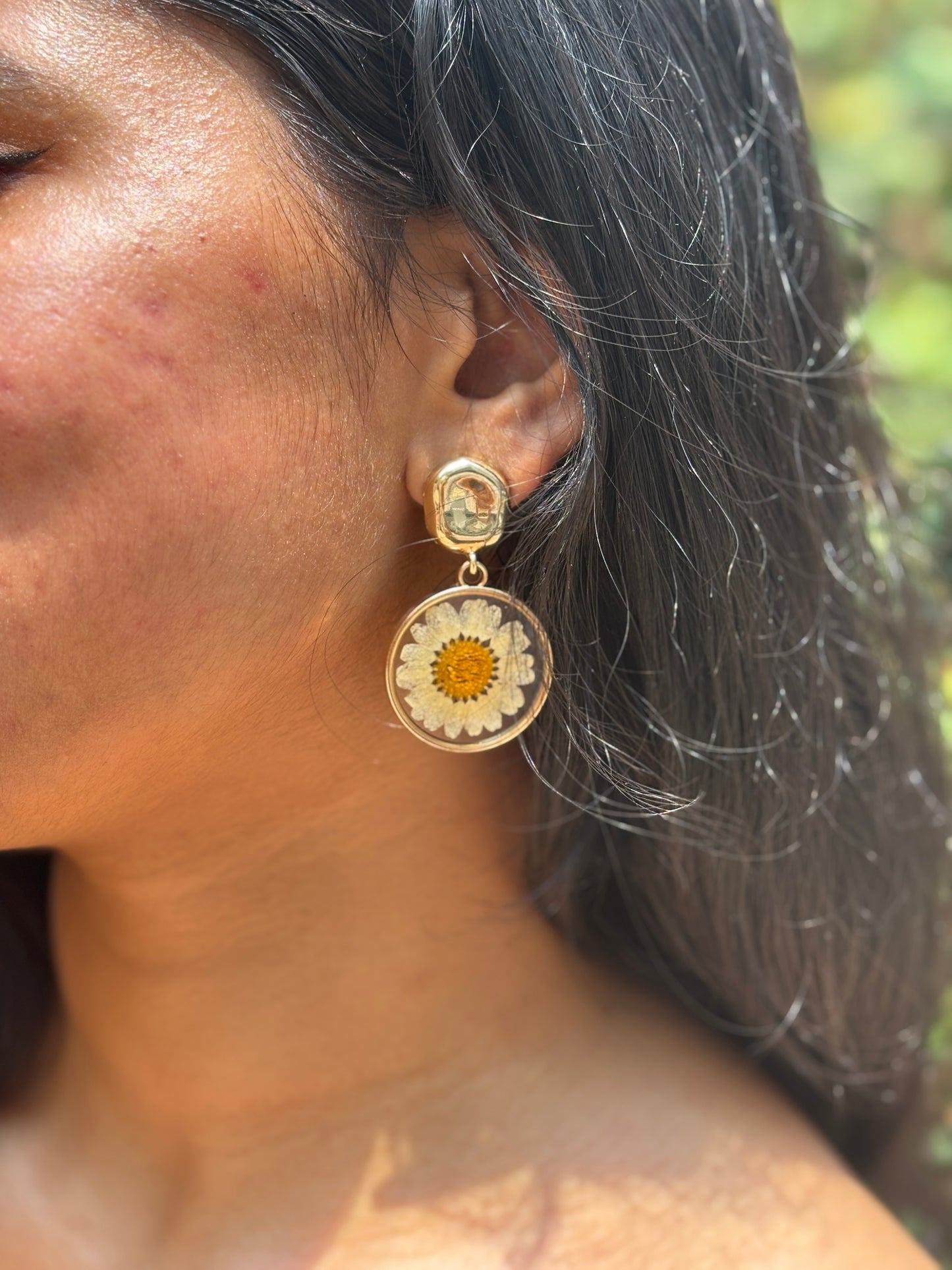 Daisy Flower Stud Earrings