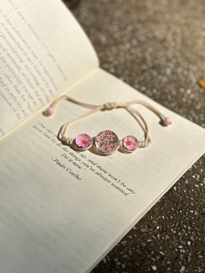 Baby Pink floral Bracelet