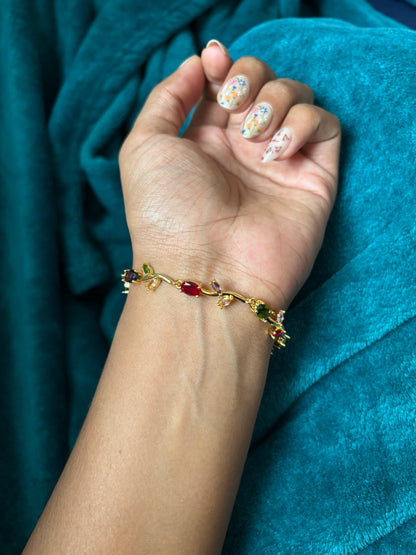 Multicoloured Tulip Bracelet