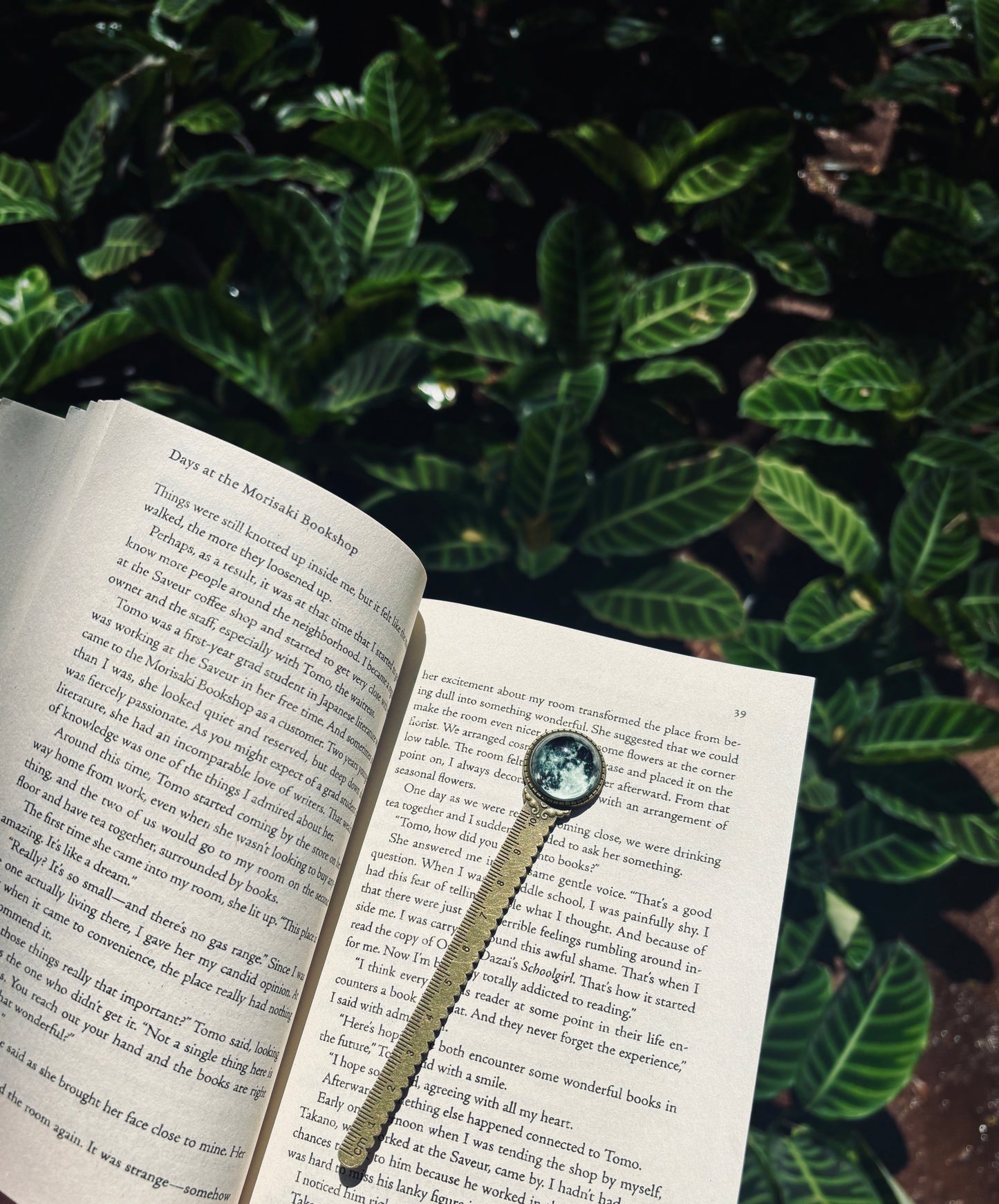 Glow in dark Moon Bookmark