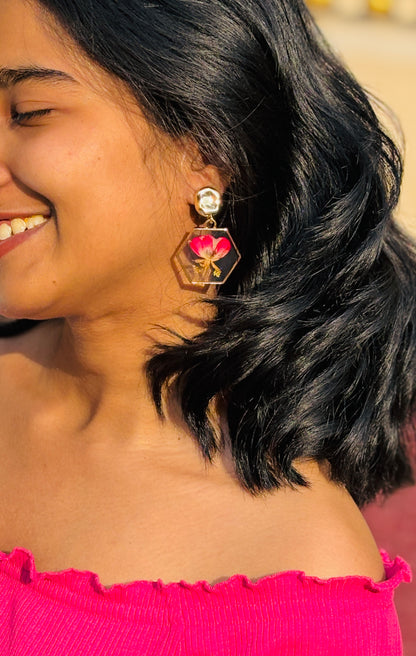 Rose Flower Earrings