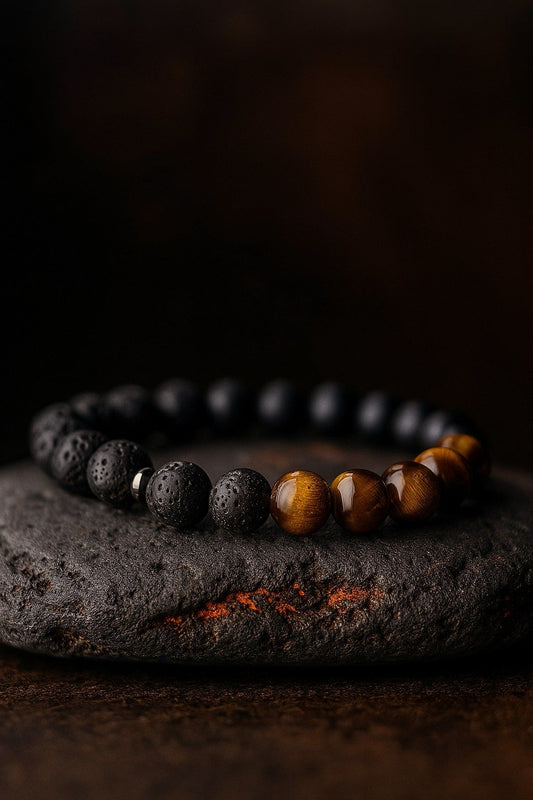 Tiger Eye & Lava Stone Bracelet 4