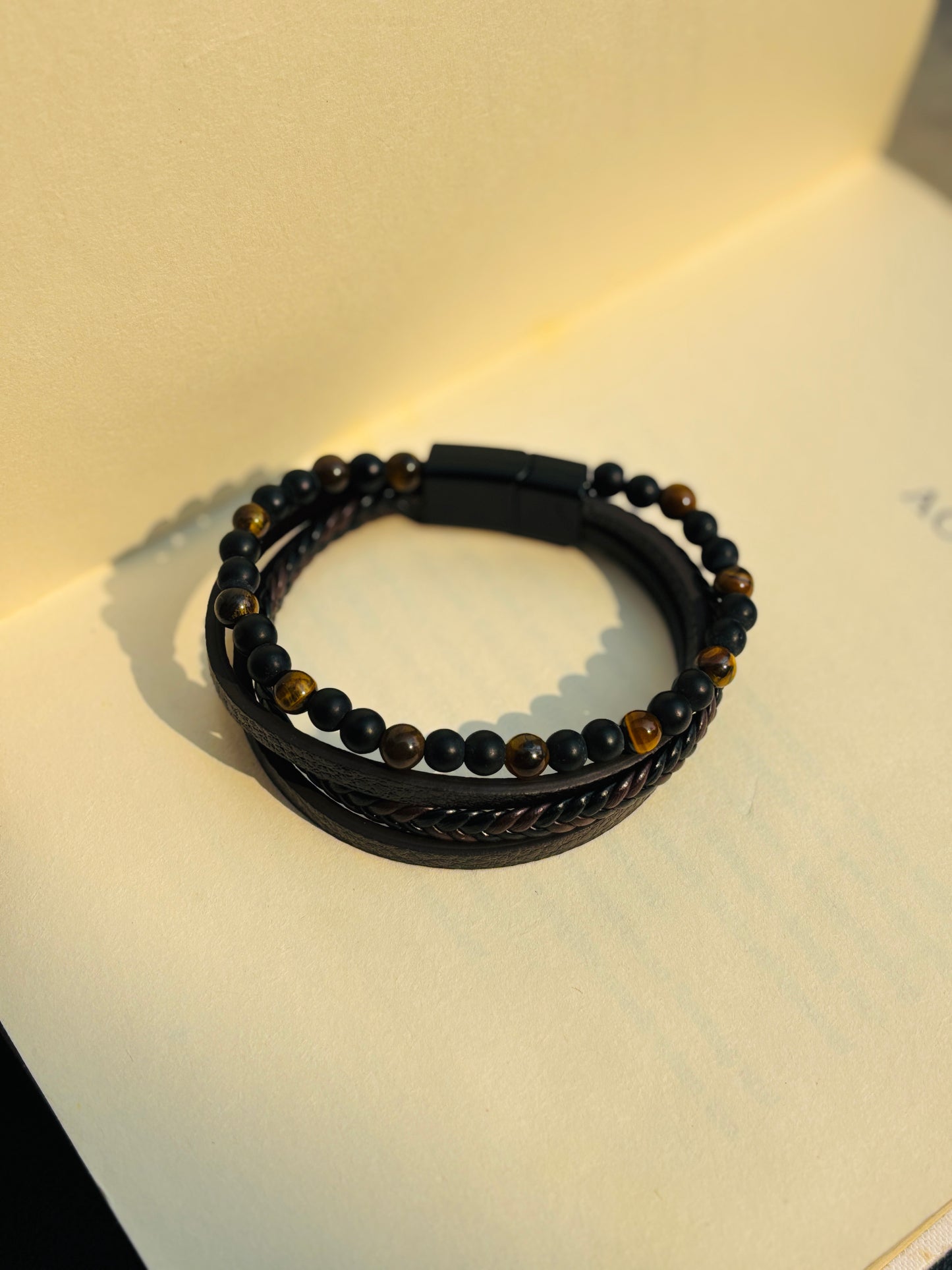 Layered Leather Bracelet