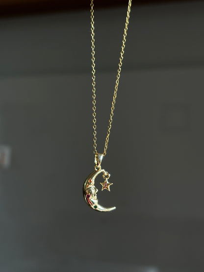 Moon And star Chain