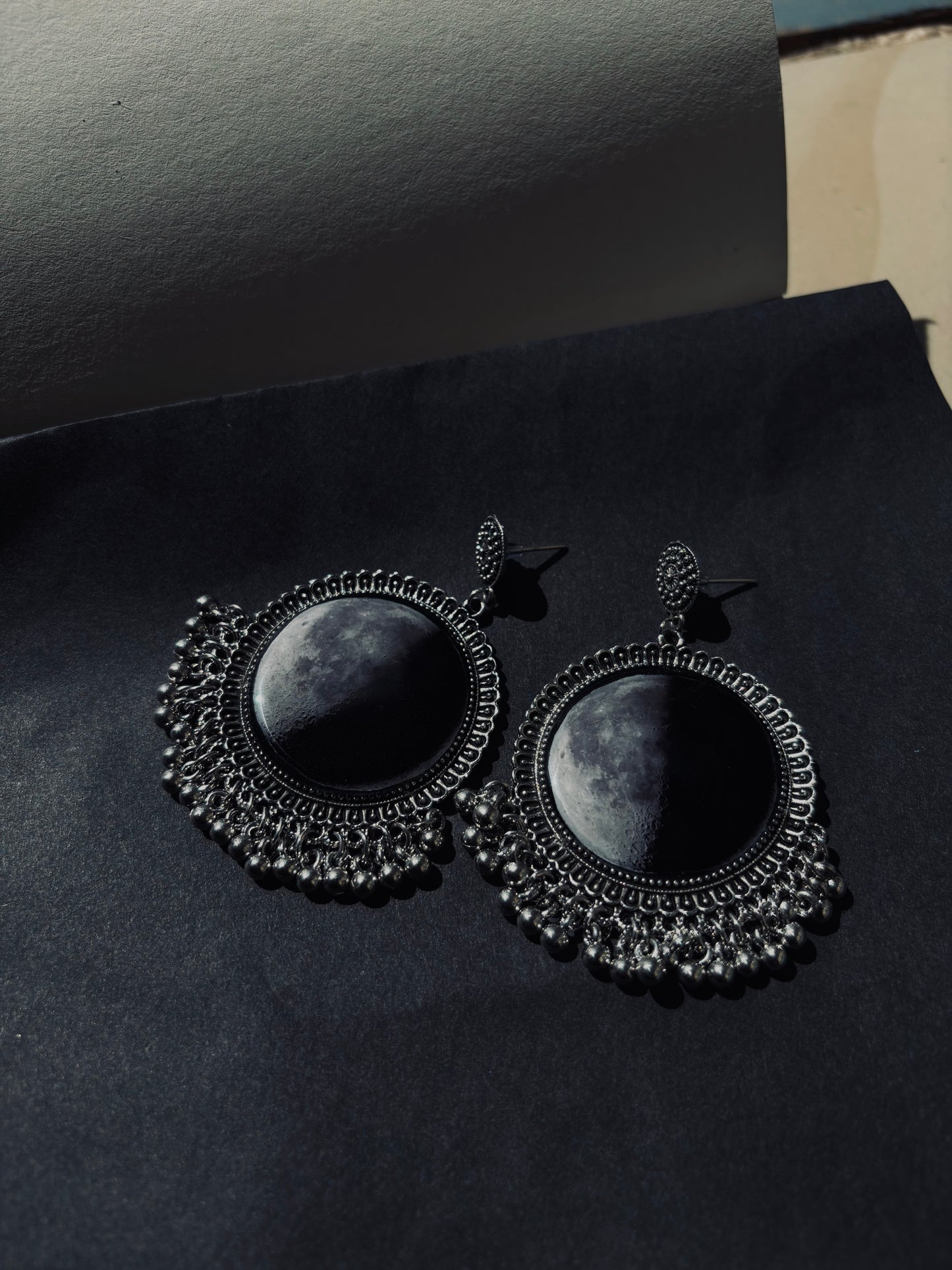 Moon Jumka Earrings