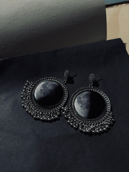 Moon Jumka Earrings
