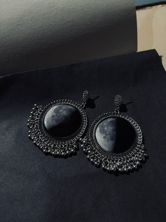 Moon Jumka Earrings