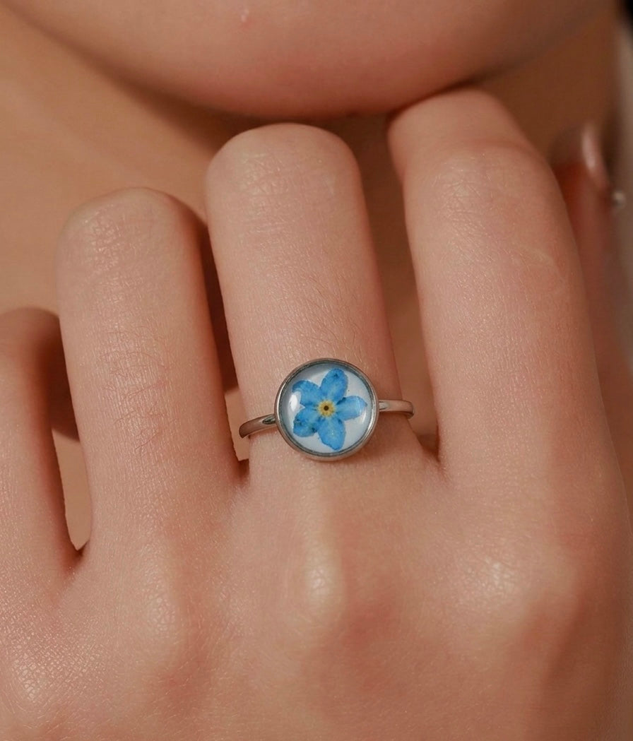 Forget Me Not Adjustable Ring
