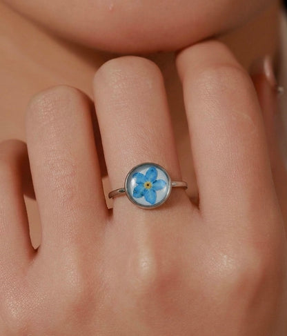 Forget Me Not Adjustable Ring