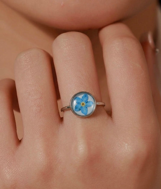 Forget Me Not Adjustable Ring