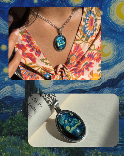 Starry night Glow in dark pendant