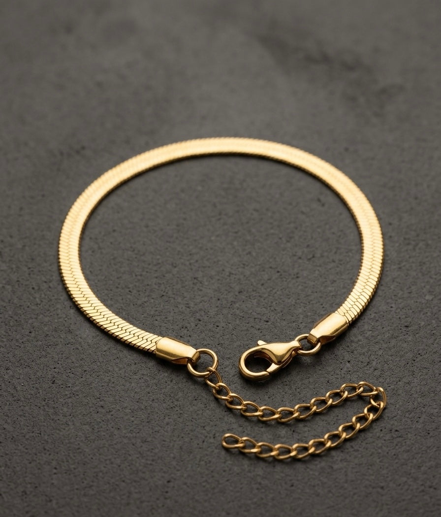 Snake Chain Bracelet-Gold