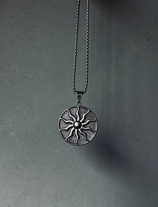 Vintage Sun Wheel Pendant