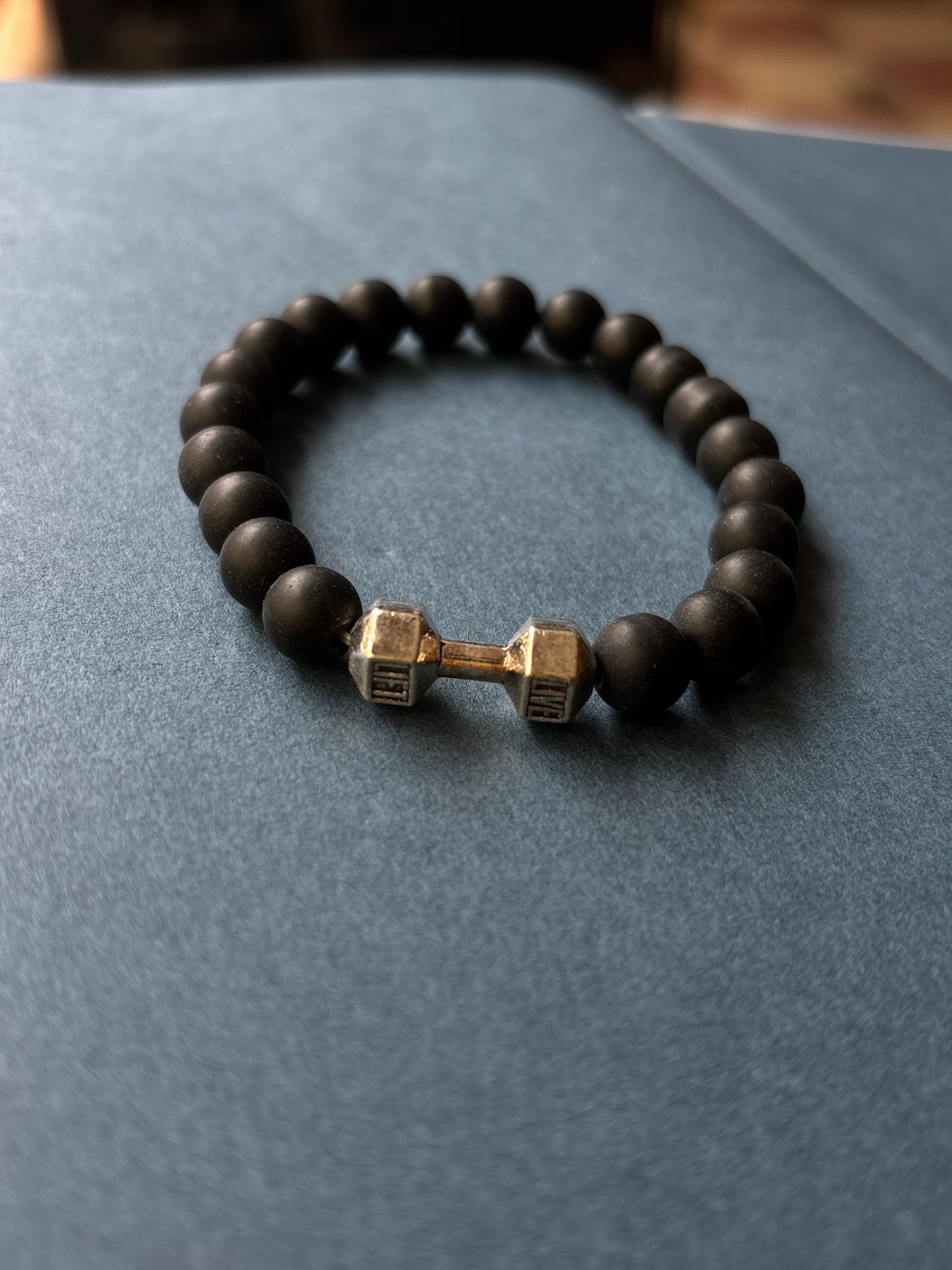 Black Bead Bracelet