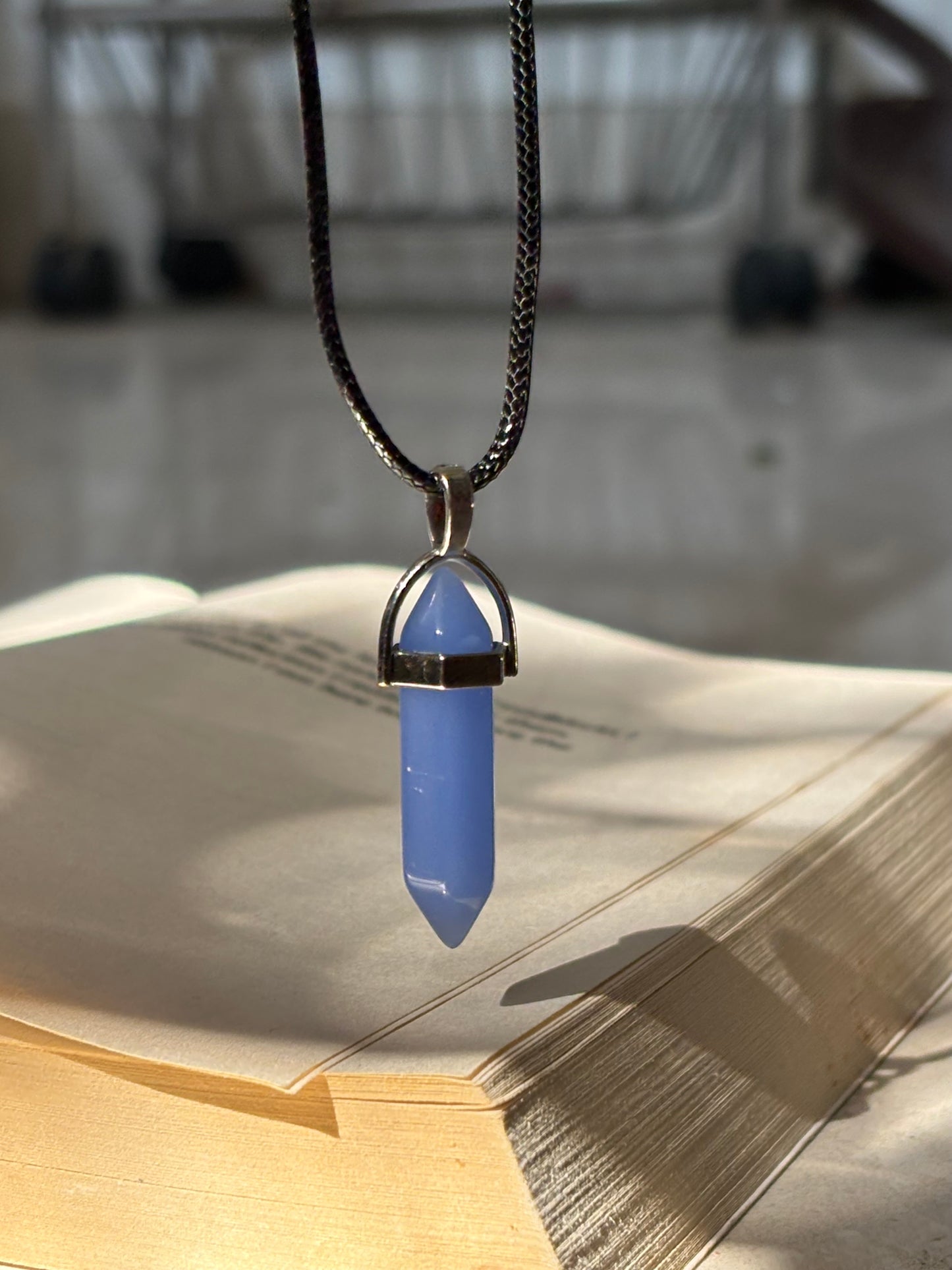 Blue Resin Crystal pendant