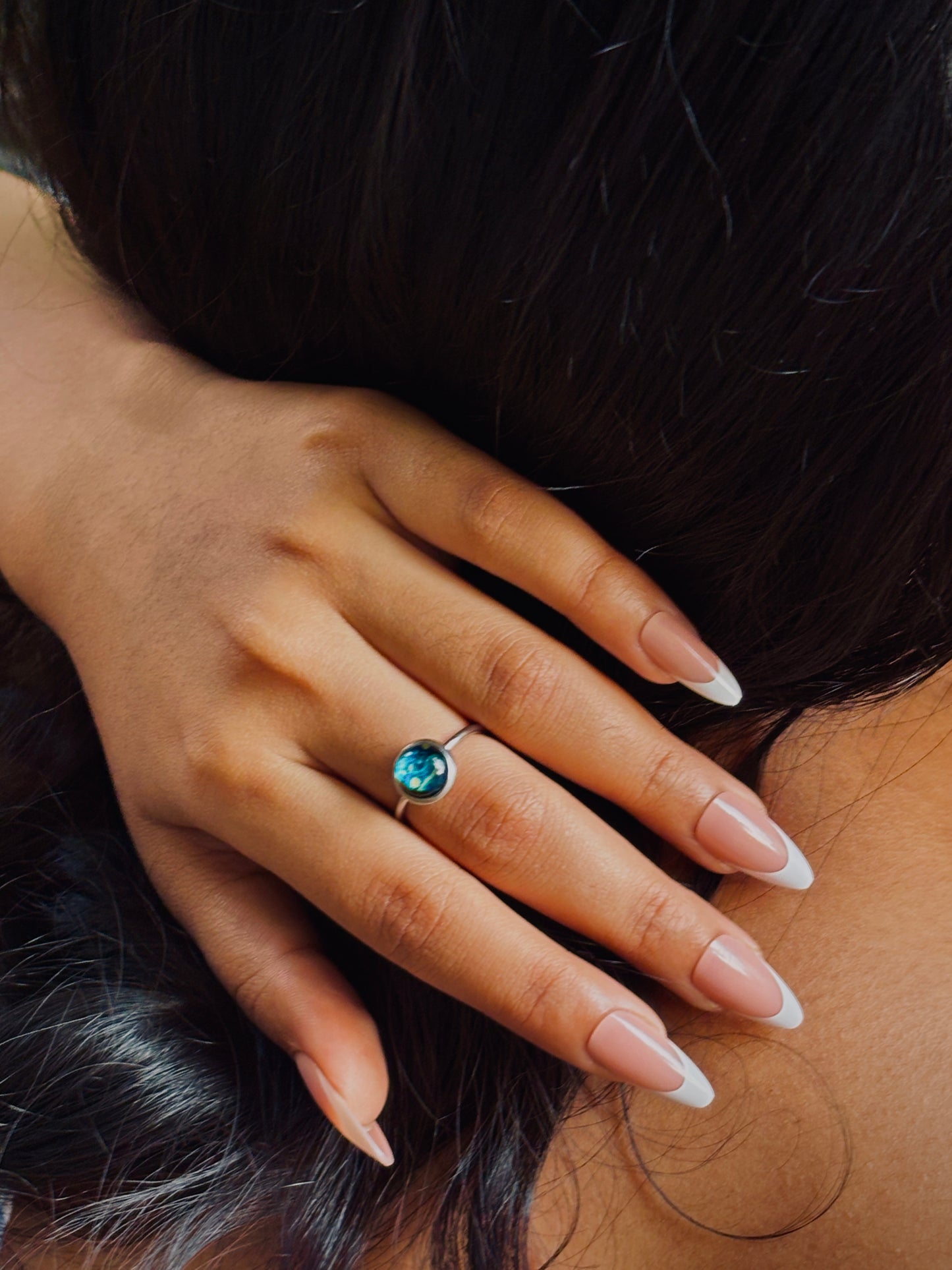 Van Gogh Starry Night Glow In the Dark Ring