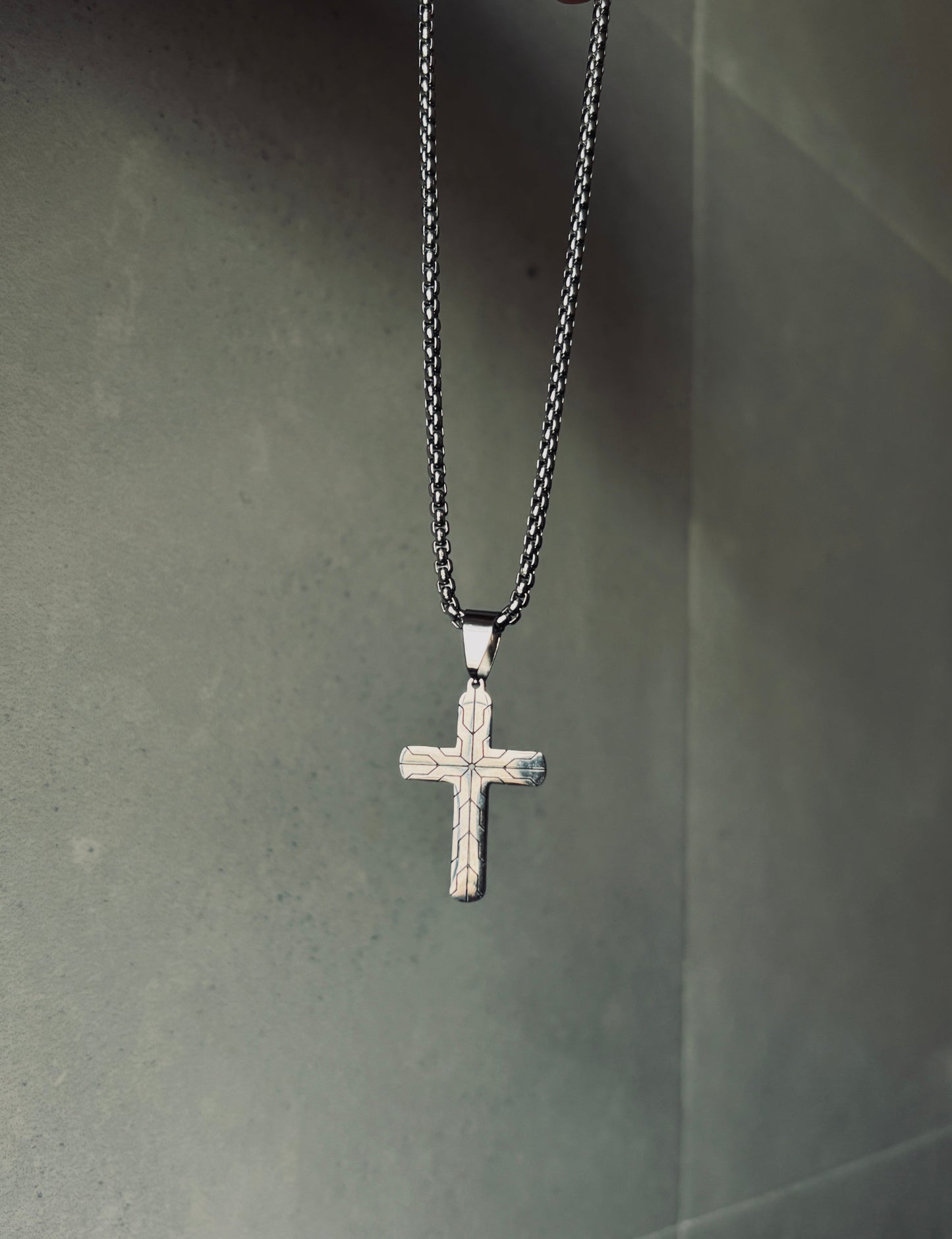 Matrix Cross Pendant