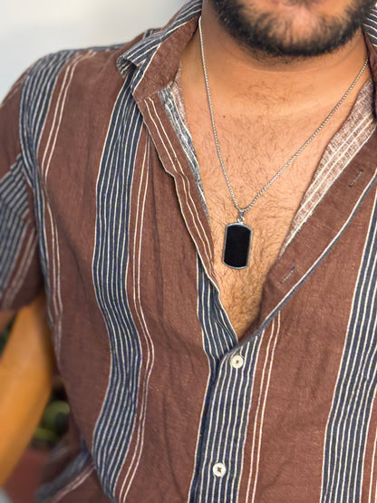 Black Men’s Pendant with chain