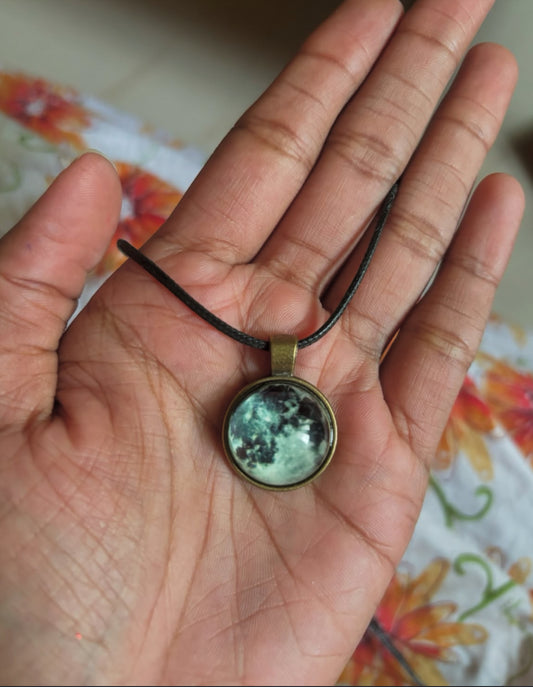 Vintage Moon with thread