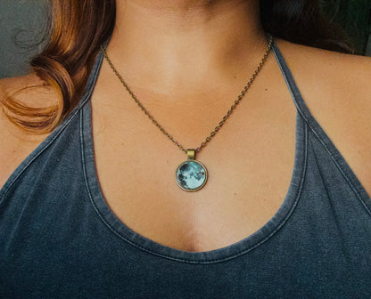 Vintage glow in dark moon