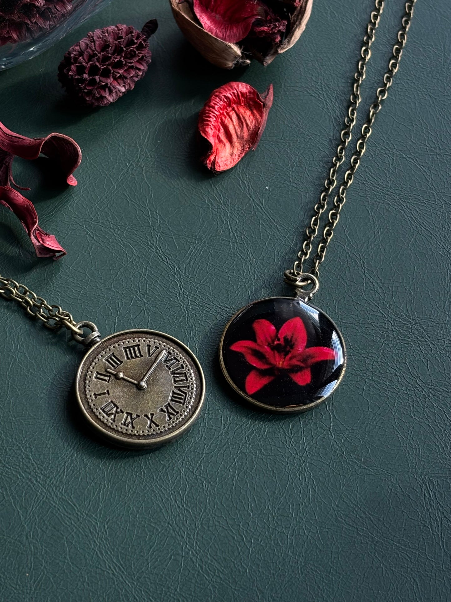 Handmade oxidised pendent with chain