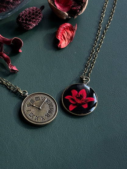 Handmade oxidised pendent with chain