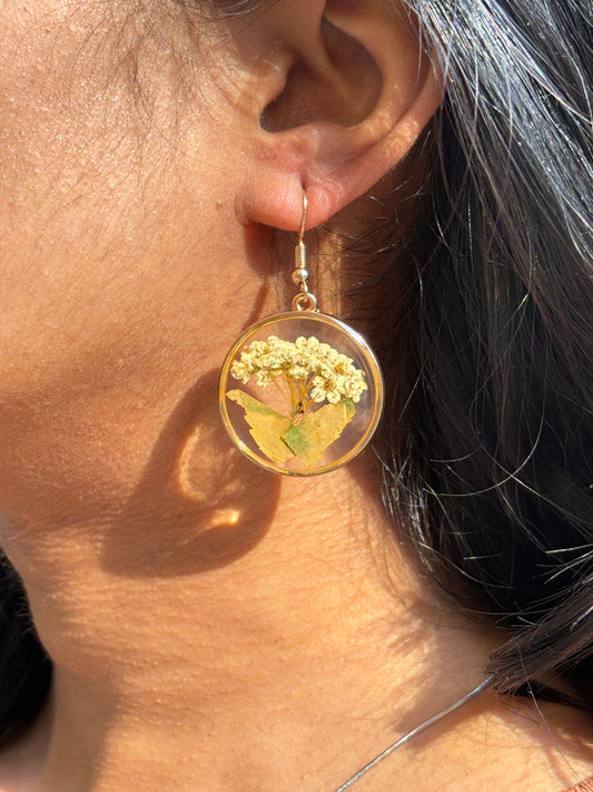Plum Flower Anti-Tarnish Earrings