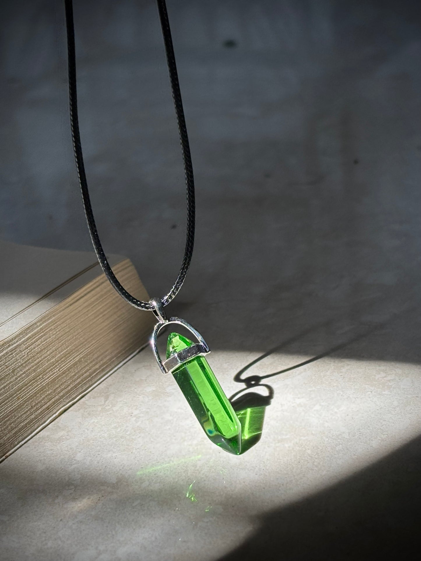 Green Resin Crystal pendant